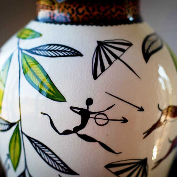 Lidgetton Crafters Guild Hand-Painted Vases - Image 5