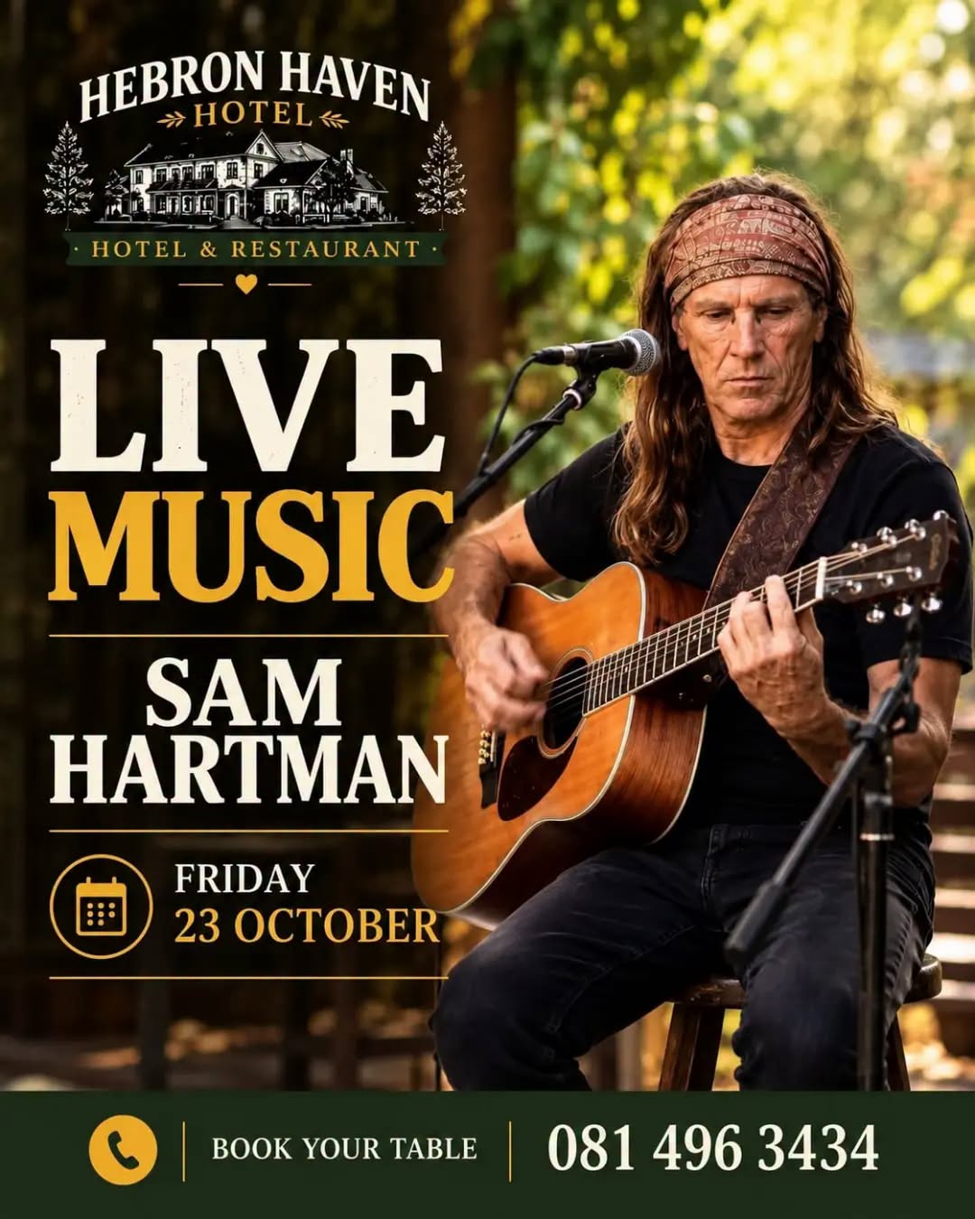 FRIDAY NIGHT LIVE MUSIC AT HEBRON HAVEN!